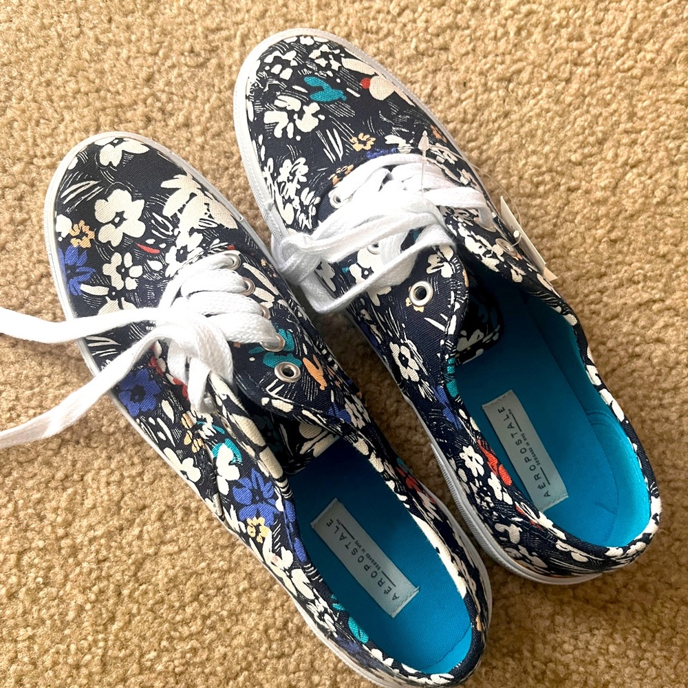Brand new floral sneakers